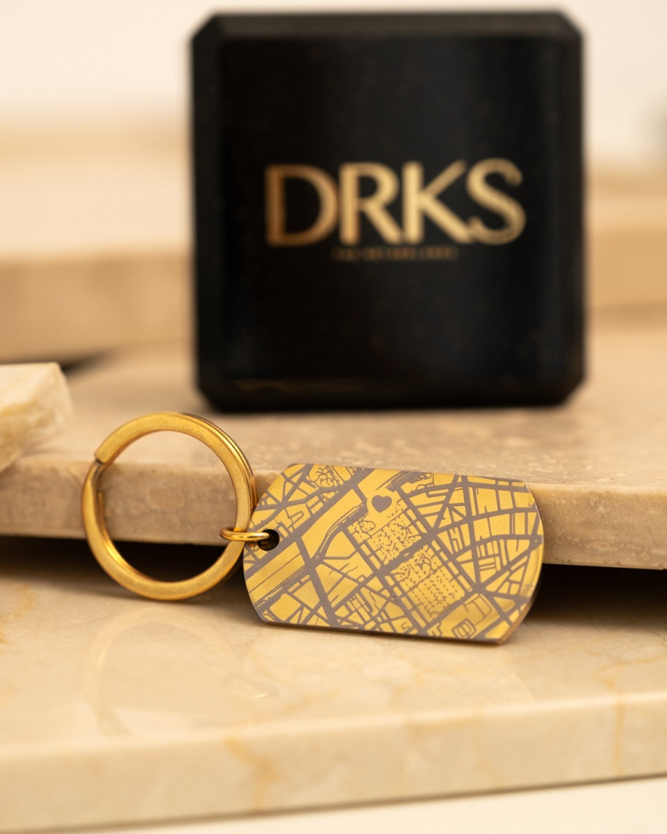 gouden where we met sleutelhanger met sieradendoosje