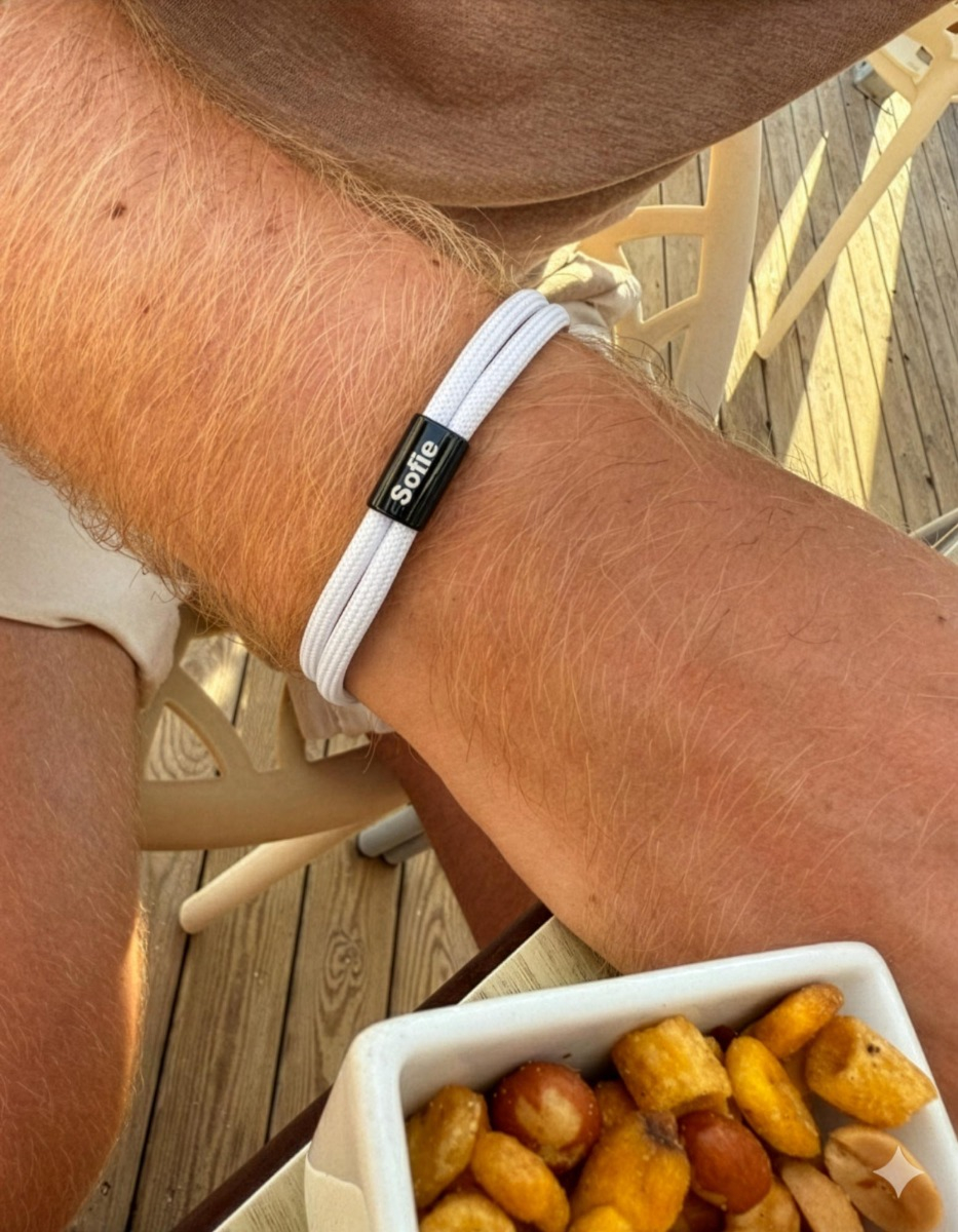 heren armband wit