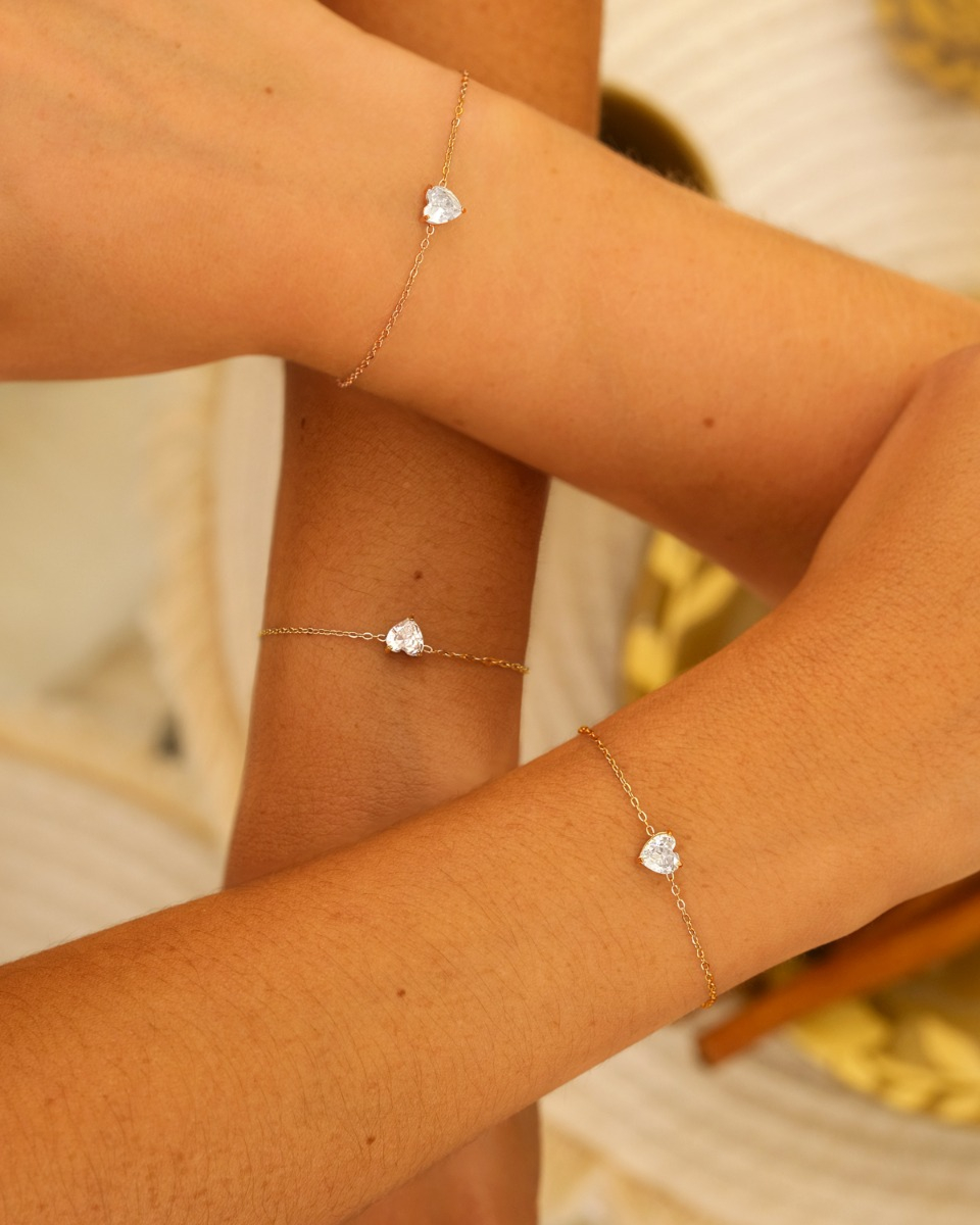 Gouden hartjes armbanden