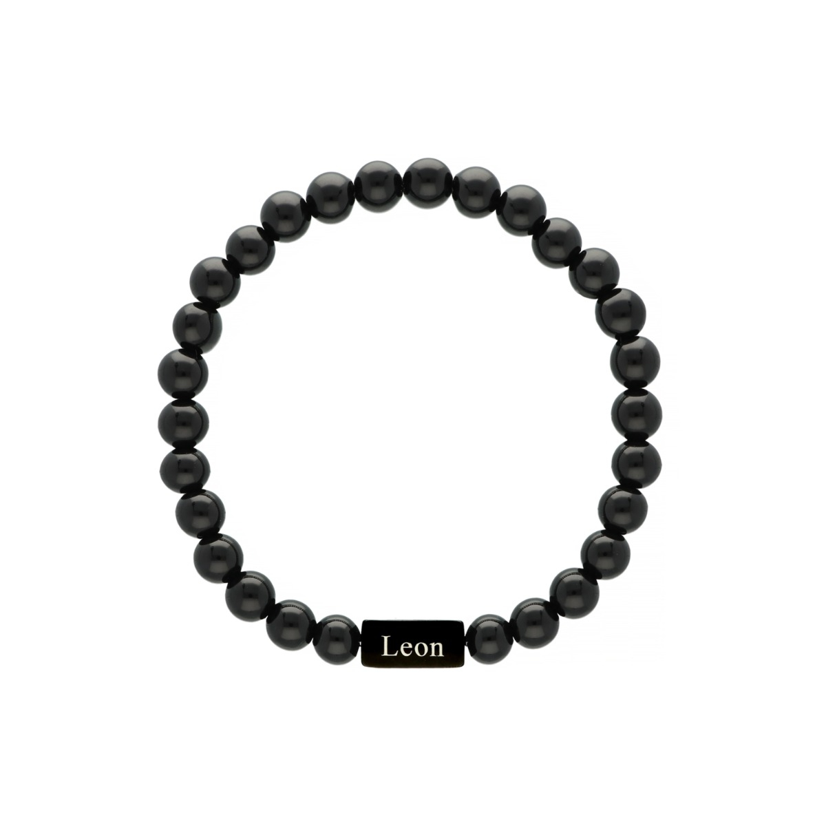 Jongens kralen armband zwart
