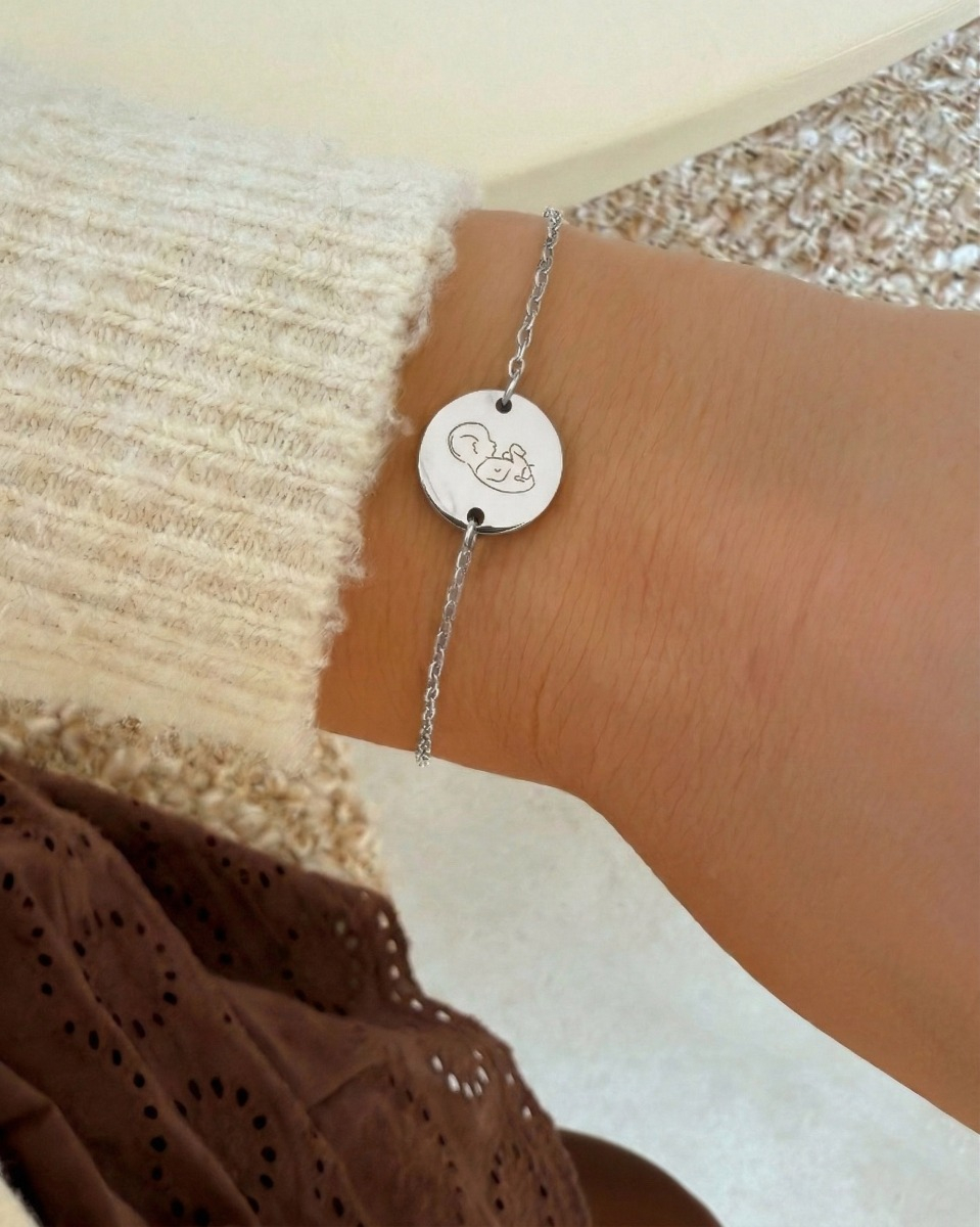 Echo armband zilver