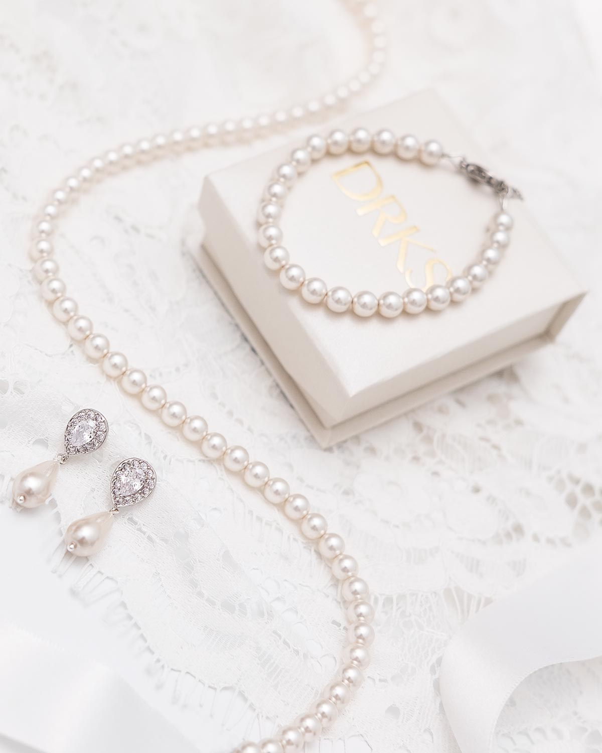 Faux Pearl Ketting Ivoor