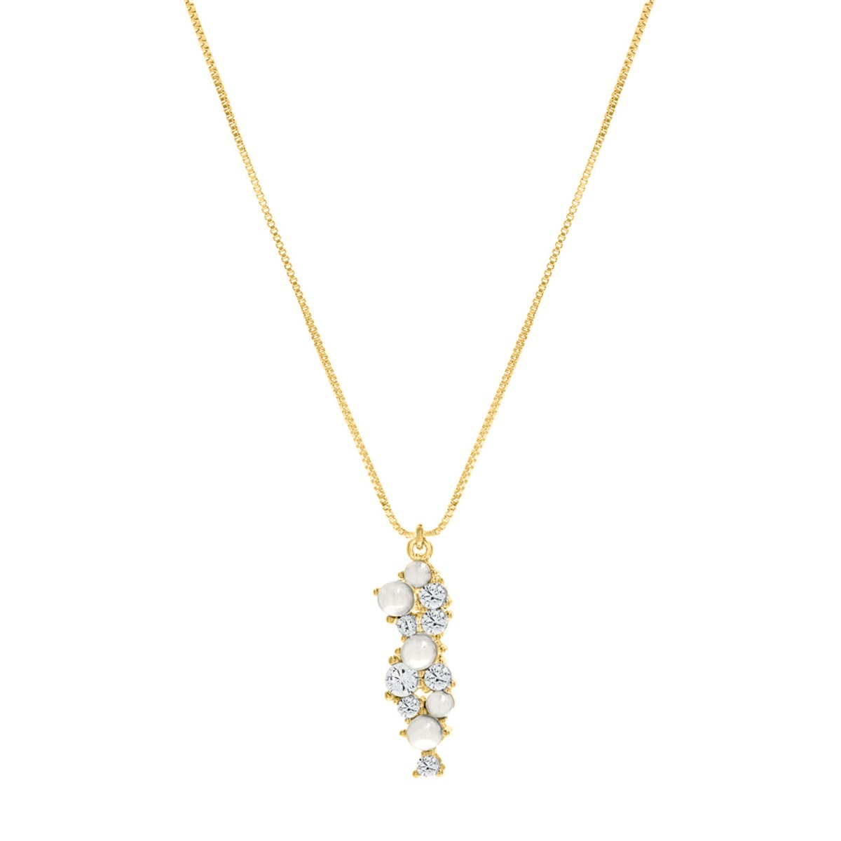 Bruidsketting cute pearls goudkleurig