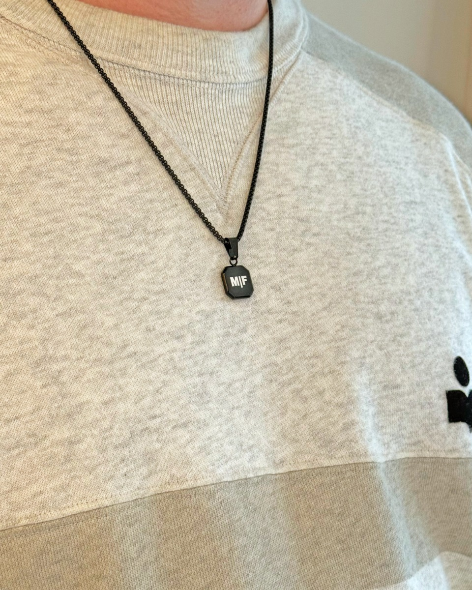 Heren ketting zwart