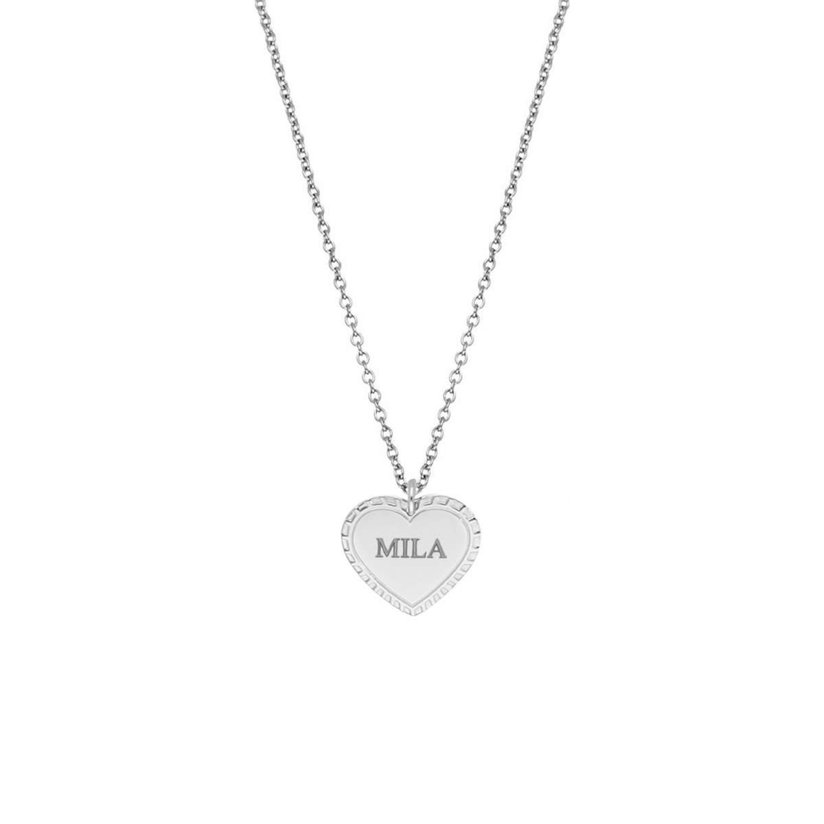 Ketting graveren vintage hartje