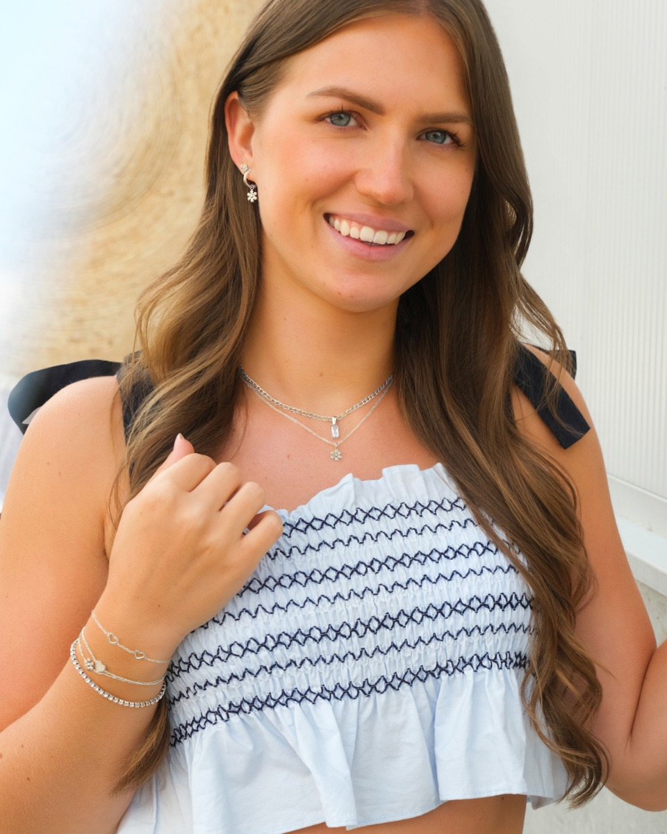 Zilveren sieraden look