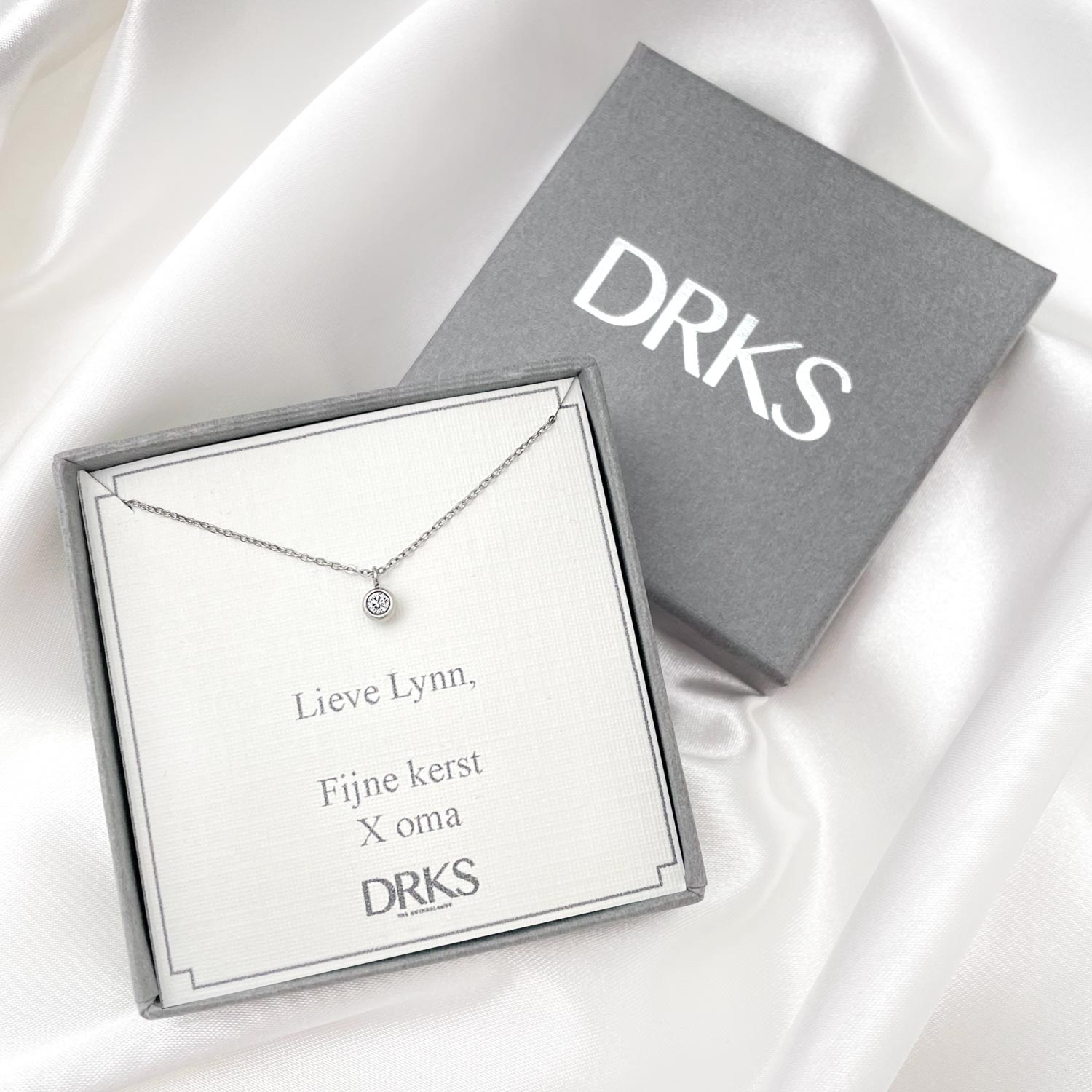 Sparkle stone ketting in sieradendoosje