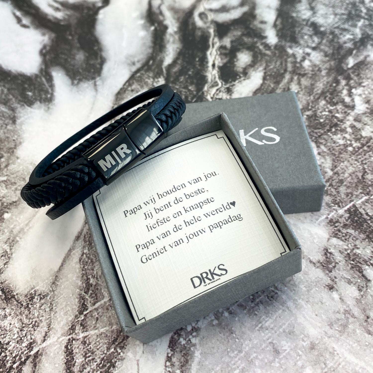 VNOX Armband voor heren, personaliseerbaar, origineel cadeau