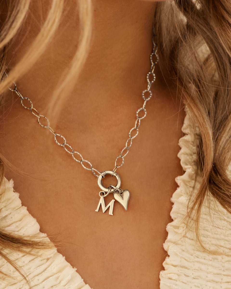 JO WISDOM Dames Ketting,925 Sterling Zilveren Letters Alfabet Initiaal M Hart Hanger met Kettingen met 3A Zirkonia,Sieraden voor Vrouwen JO WISDOM Dames Ketting,925 Sterling Zilveren Letters Alfabet Initiaal M Hart Hanger met Kettingen met 3A Zirkonia,Sieraden voor Vrouwen