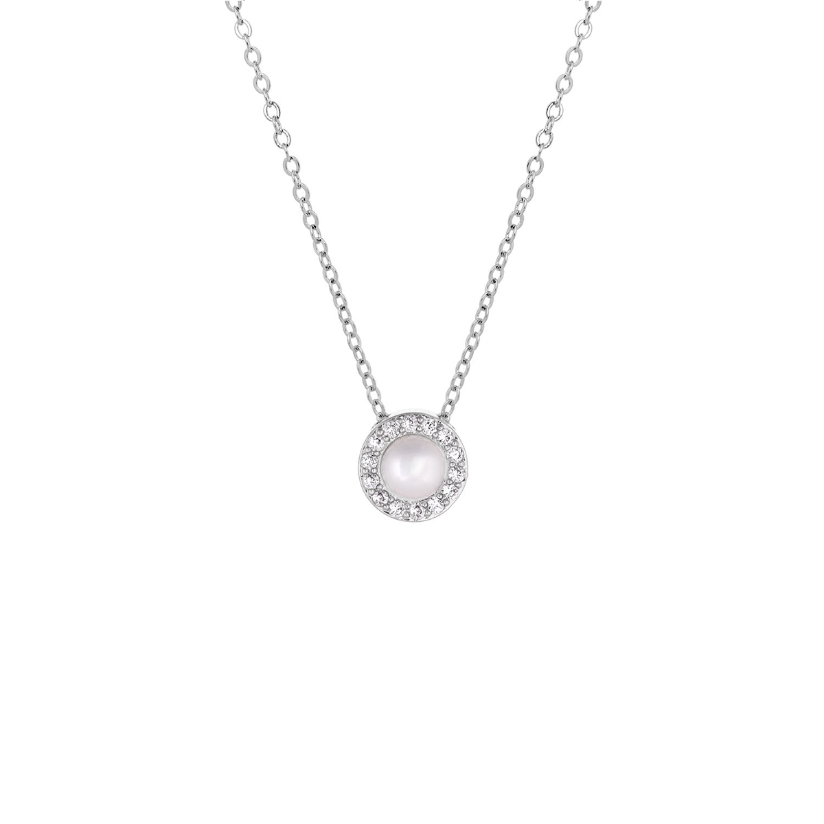 Parel ketting zirkonia