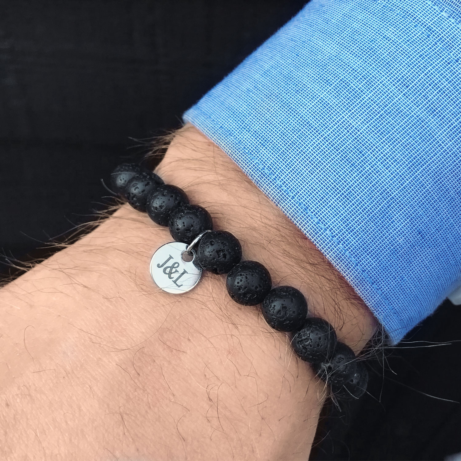 kralen armband voor mannen met initialen