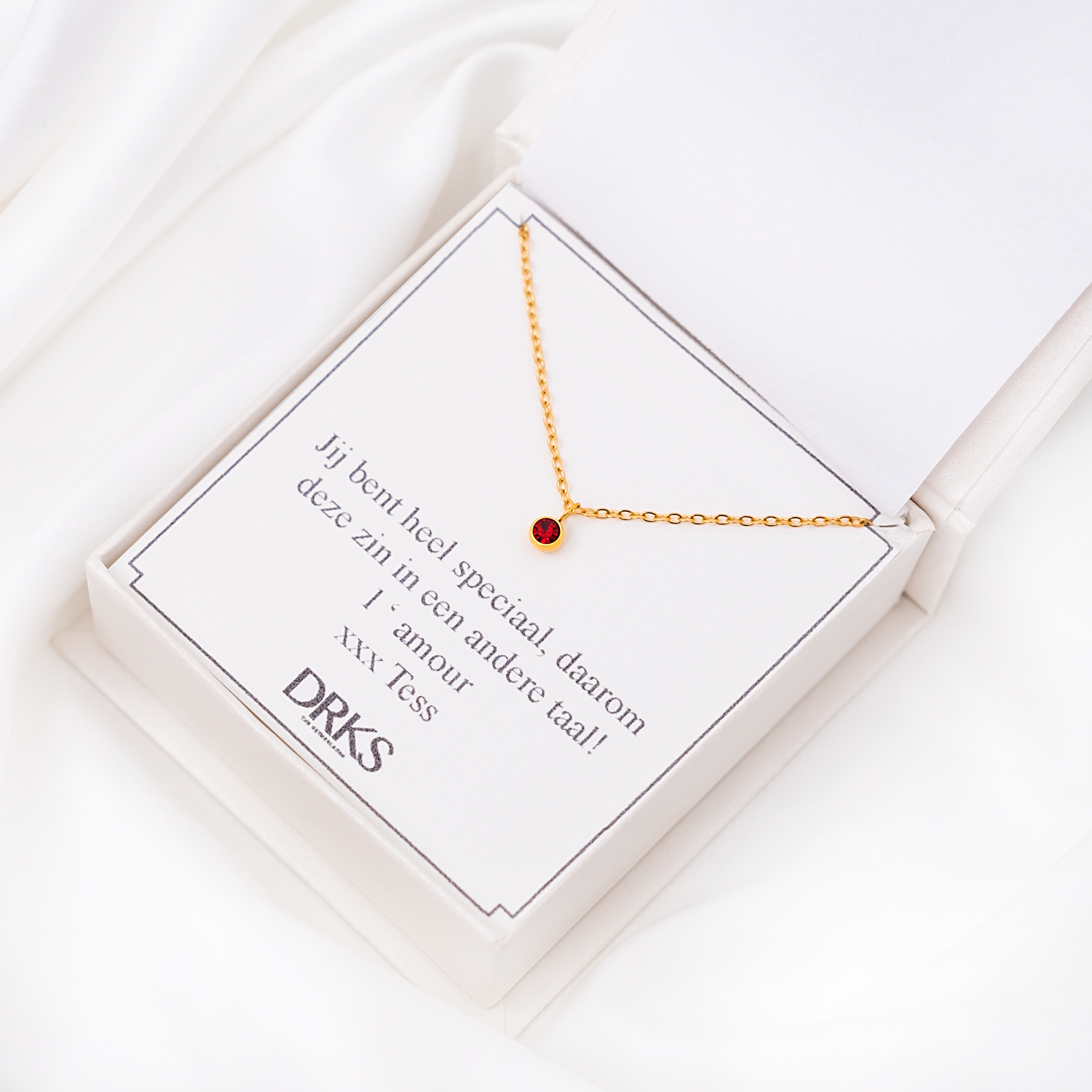 birthstone ketting