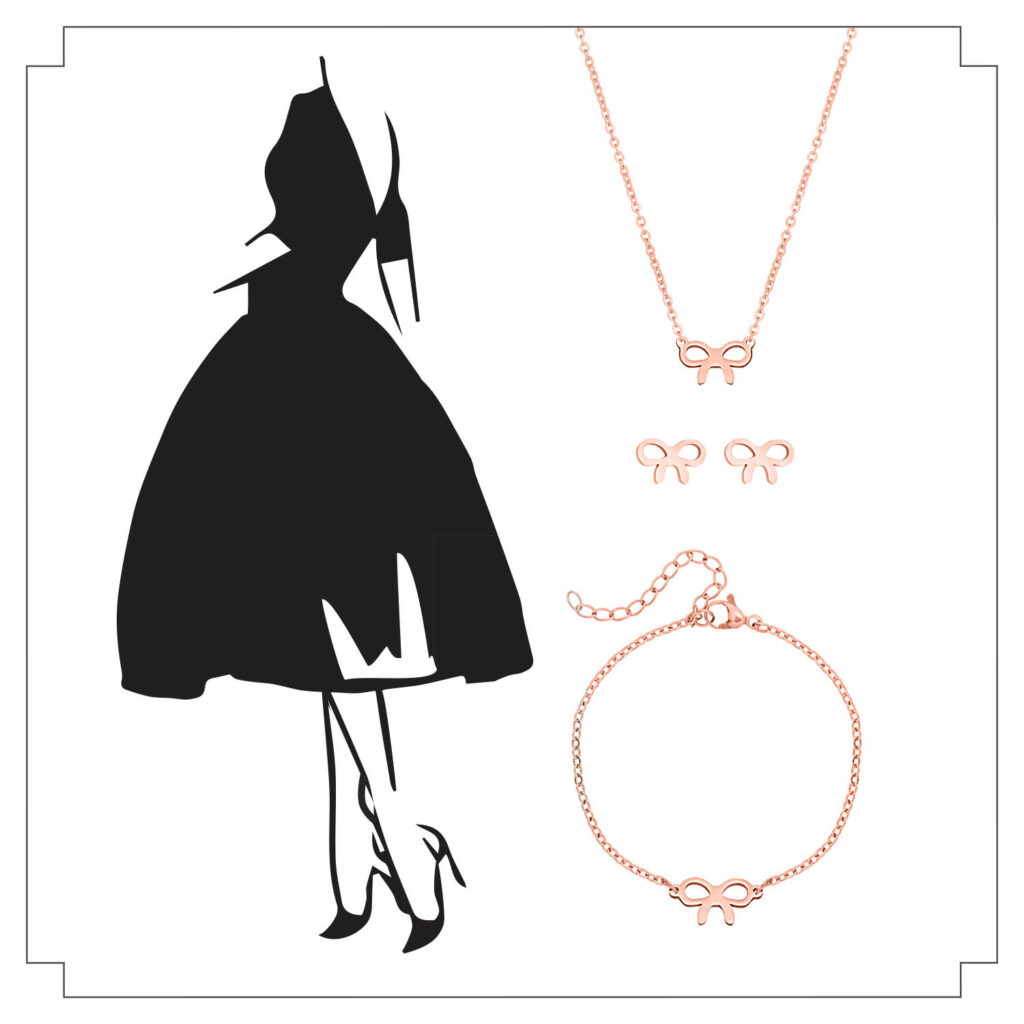 Stalen sieraden rose goud