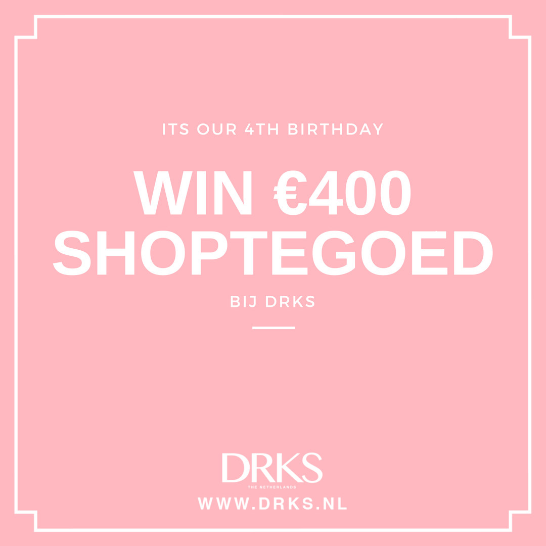 DRKS sieraden is 4 jaar en trakteert met shoptegoed