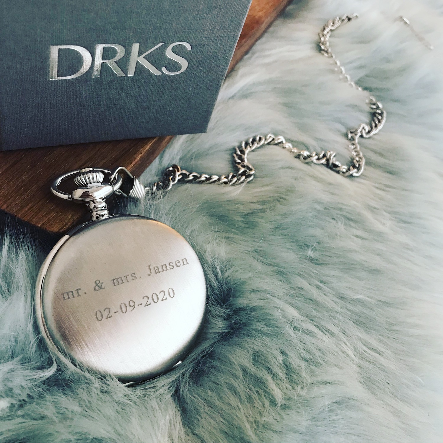 Pocket watch met tekst