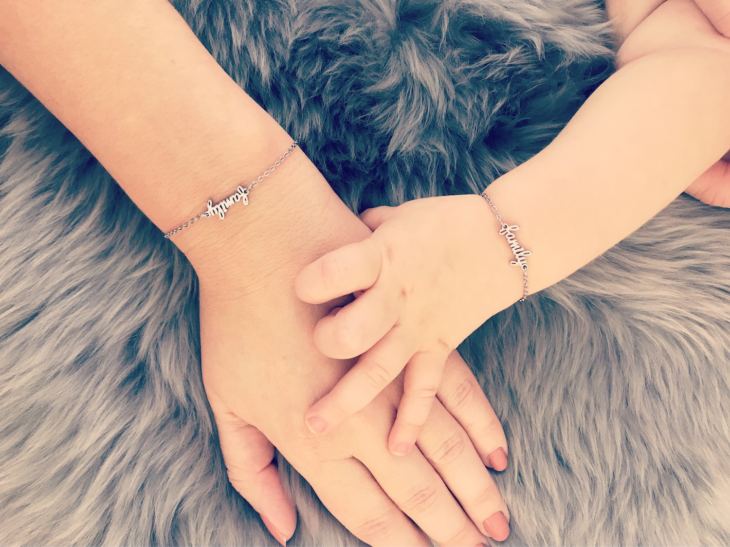 DRKS family armband voor moeder en dochter zilver