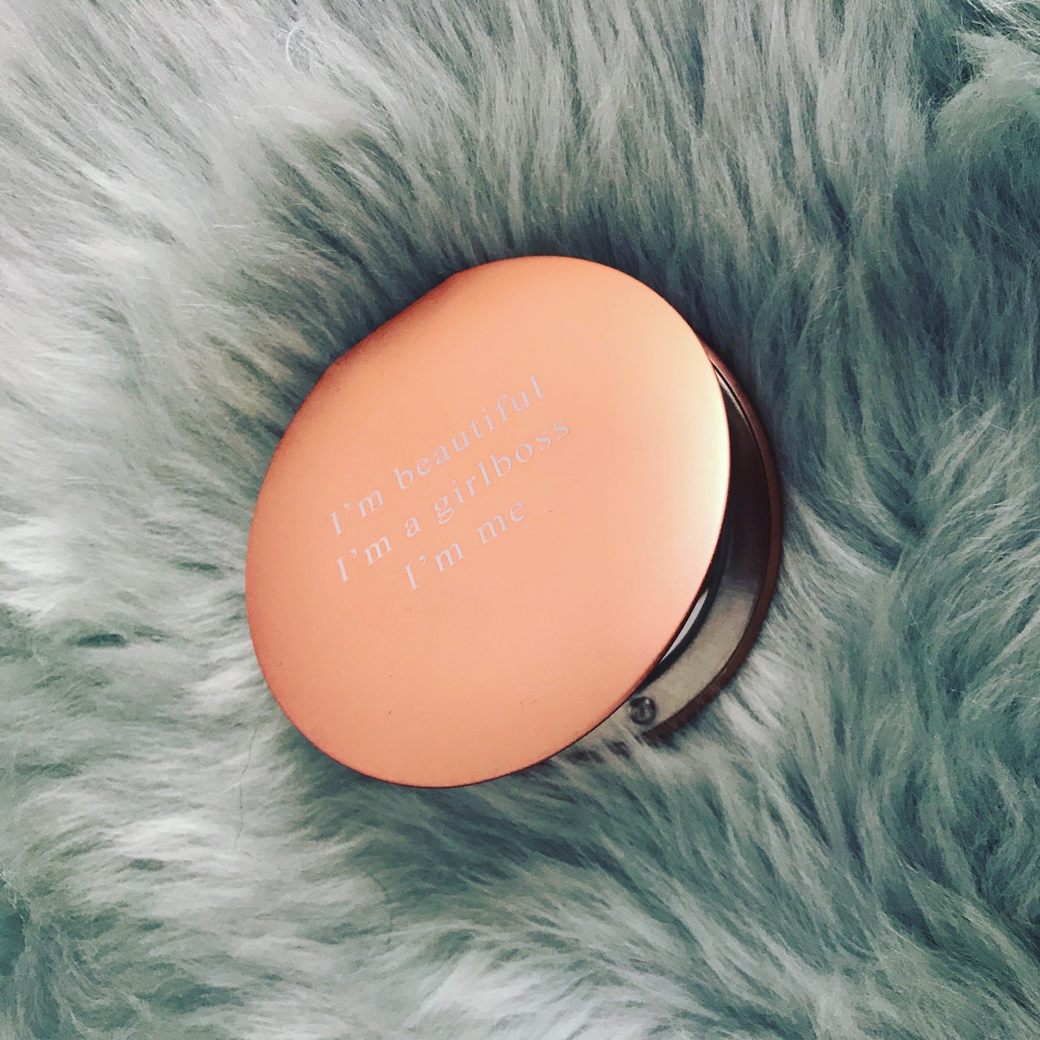 Rose gouden graveerbare spiegel