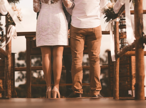 Korte vintage jurk in de kleur wit