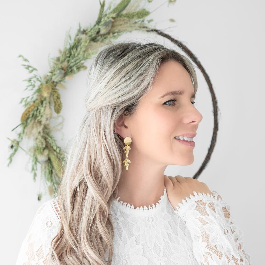 gouden bohemian oorbellen voor de bruid