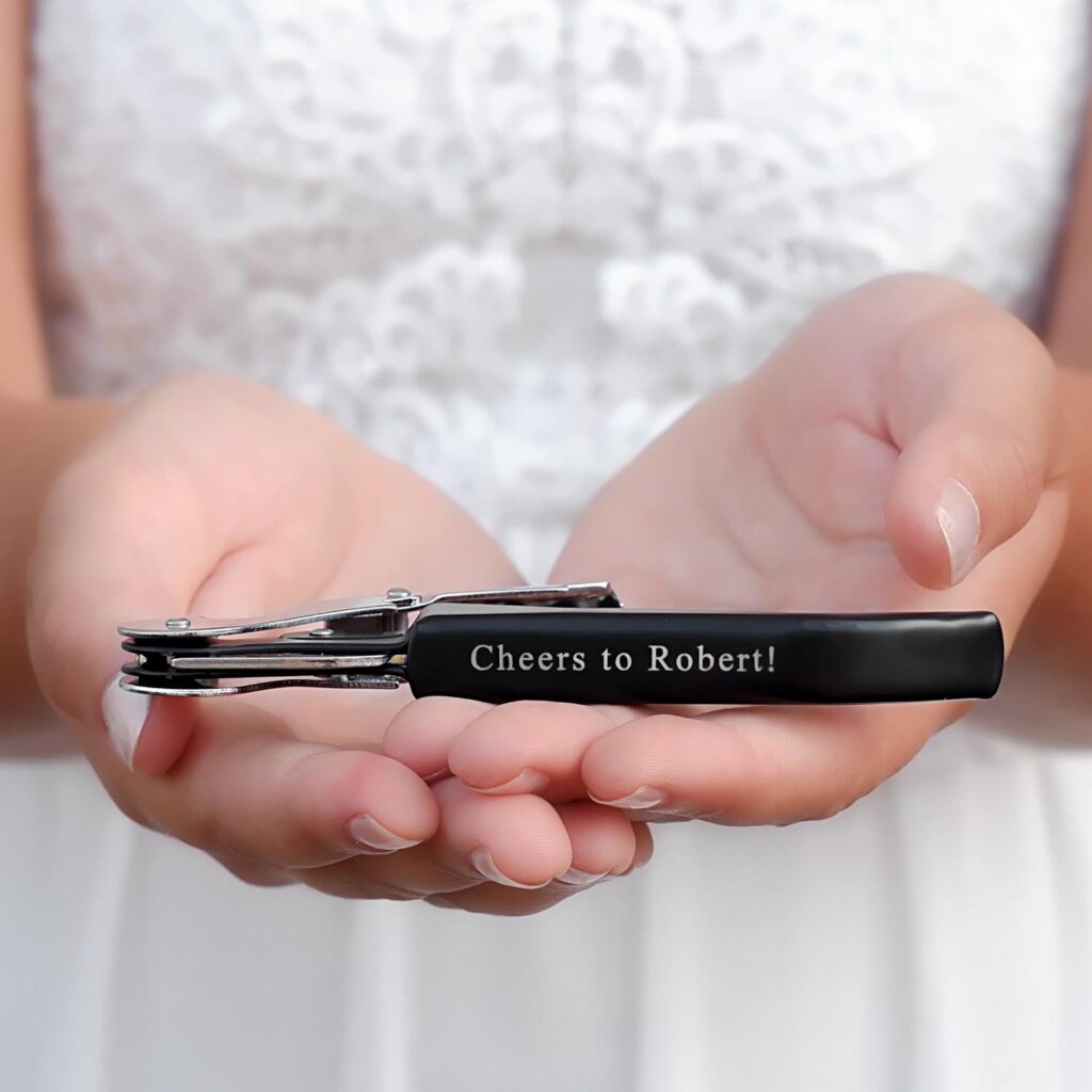 wijnopener met tekst