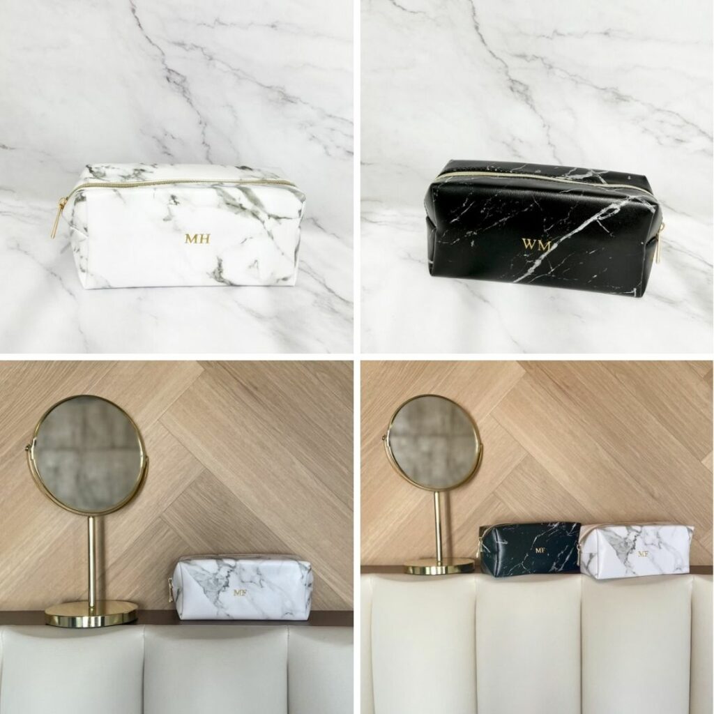 marmeren toilettasjes