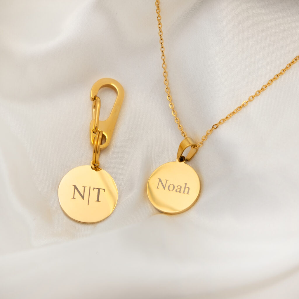 Sieradenset dierenpenning en ketting