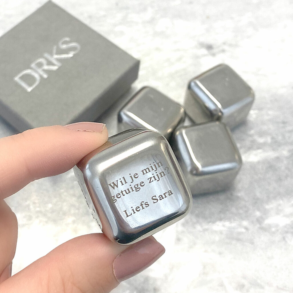ijsblokjes DRKS graveerbaar