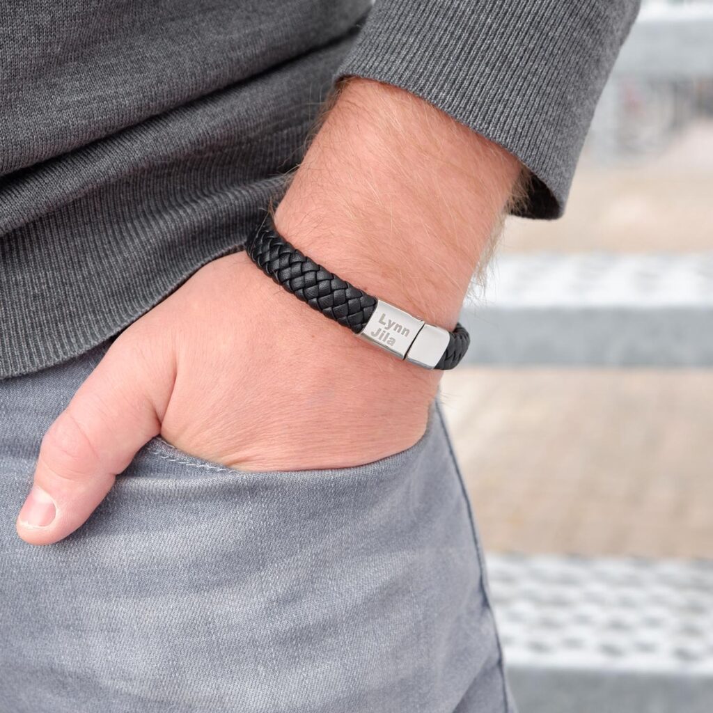 leren armband mannen graveerbaar
