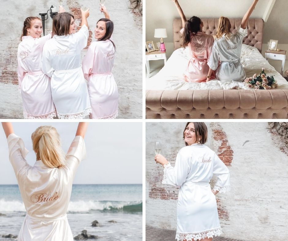 kimono's voor de bruid en crew