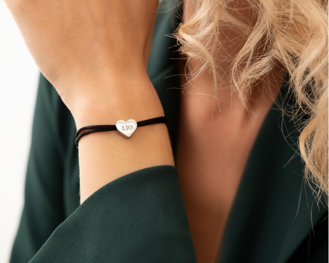 satijnen armbandje zilver