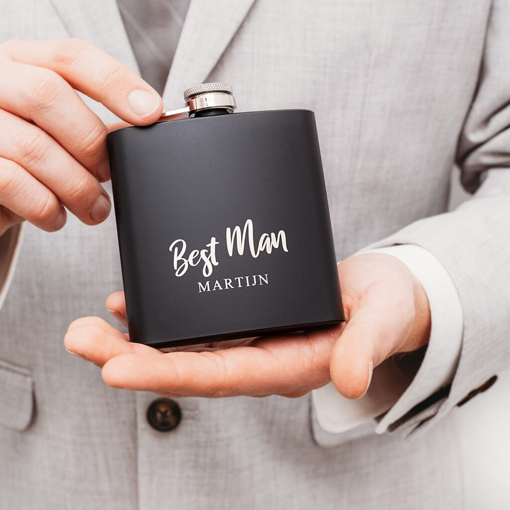 heupfles best man zwart