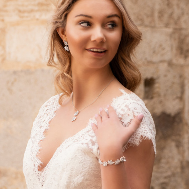 Sieradenset, armband, oorbellen en ketting 