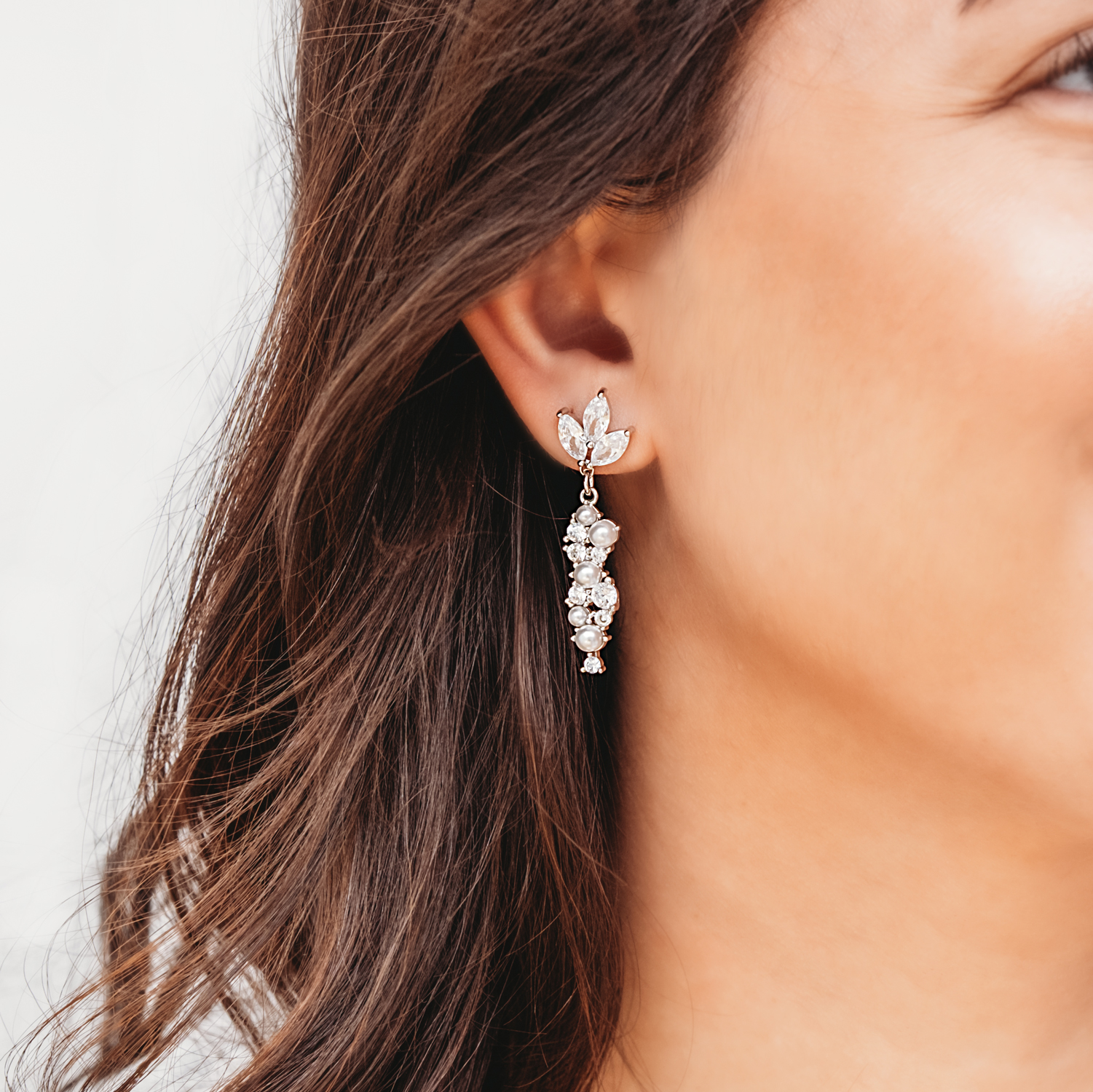 bruidsoorbellen sparkles en parels