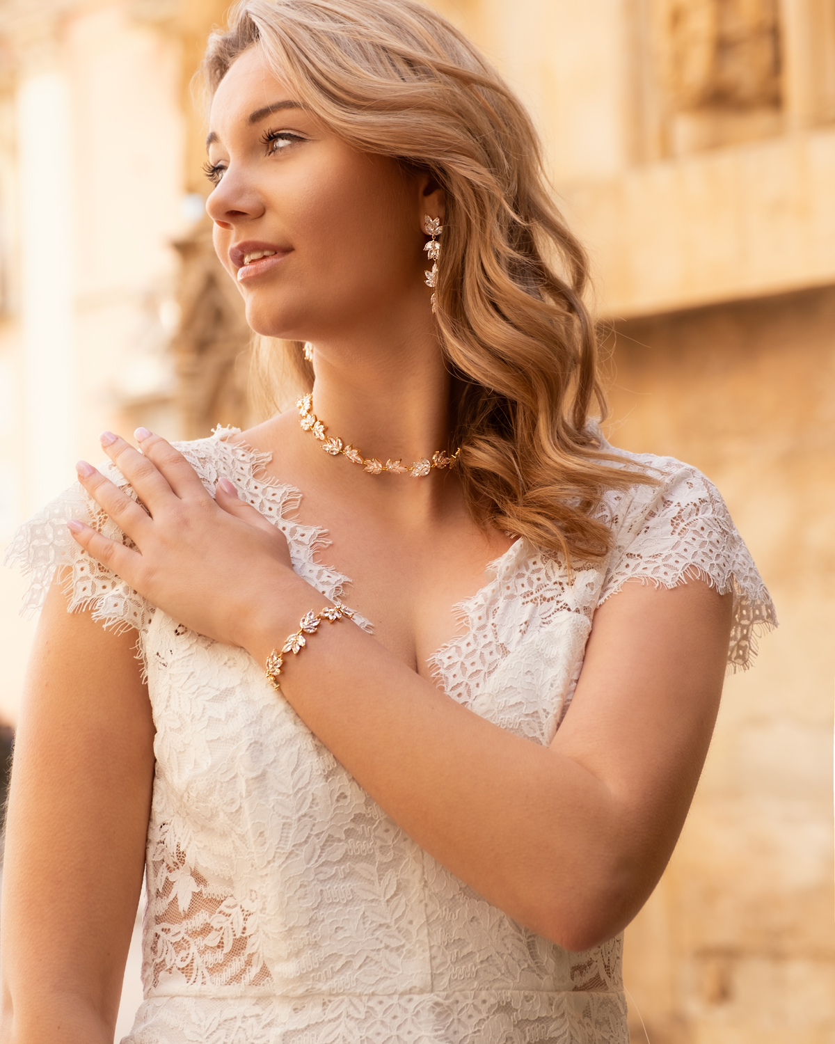 gouden bruissieraden set