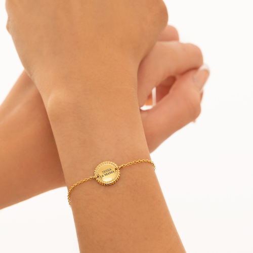 gouden graveerbare armband