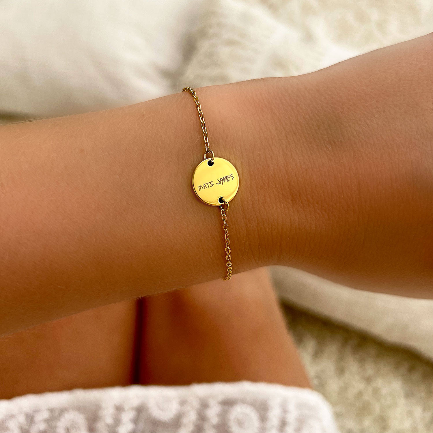 gouden armband eigen handschrift