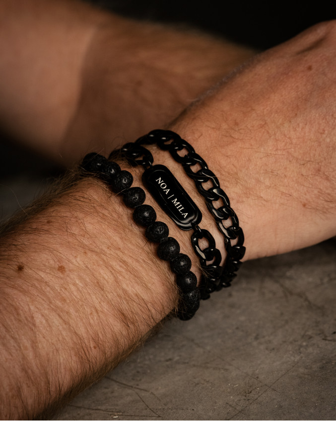 heren armbanden zwart