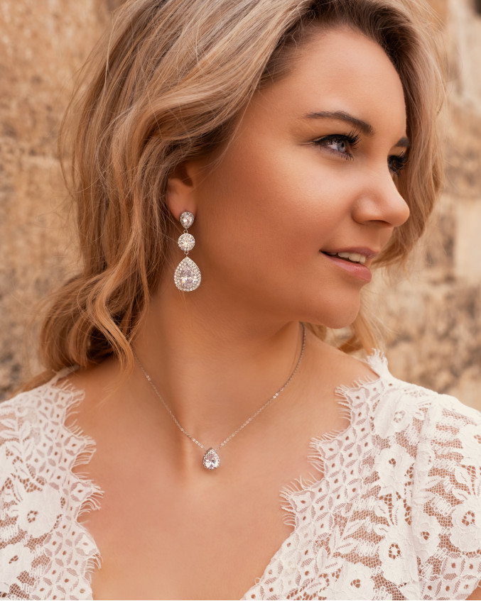 zilver bruidssieraden ketting armband