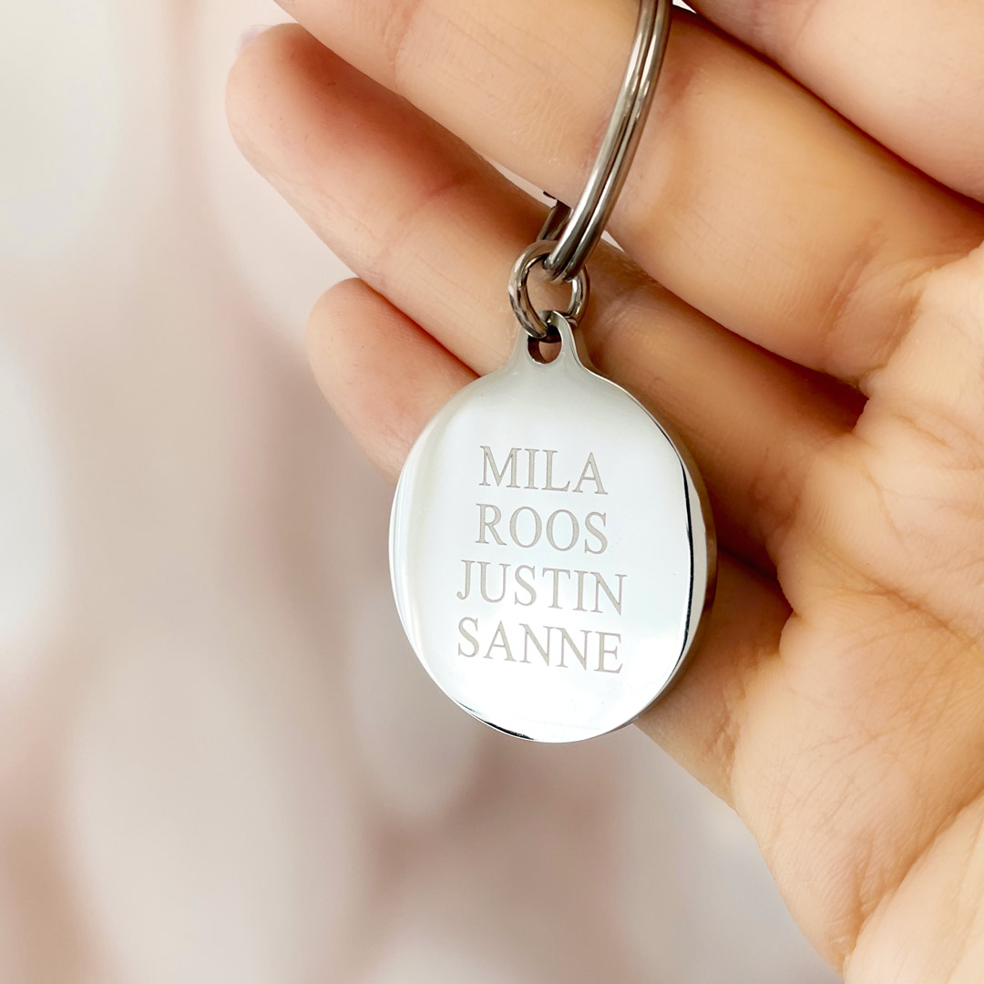 ronde sleutehanger ziver minimalistisch