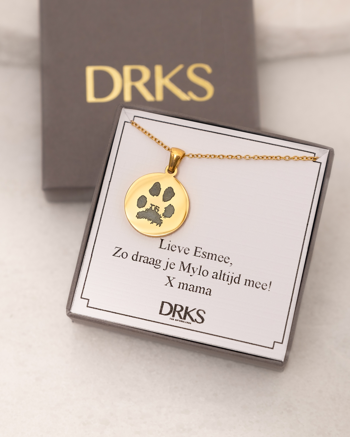 dames ketting hondenpoot