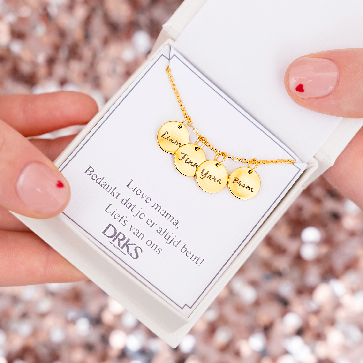 mama ketting goudkleurig