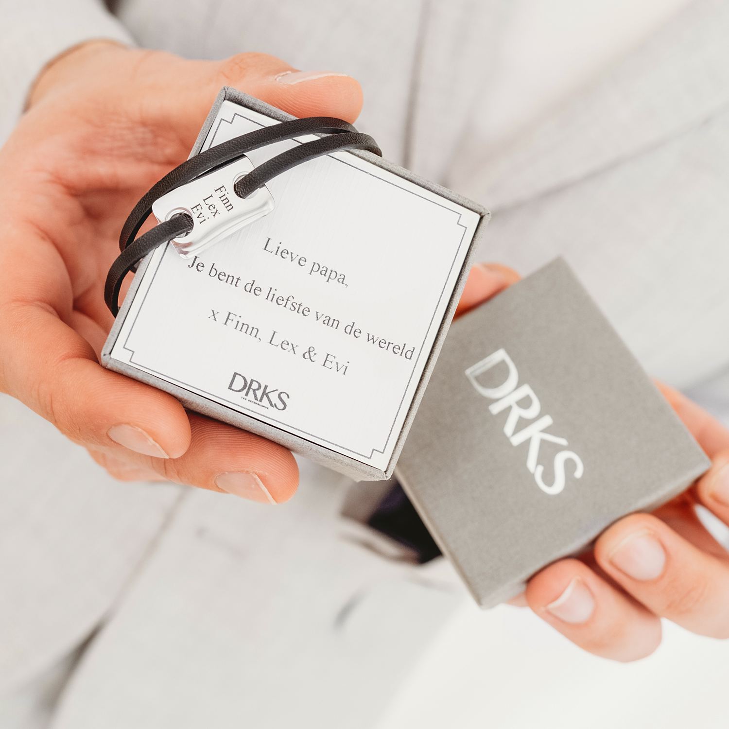 leren armband heren voor vaderdag